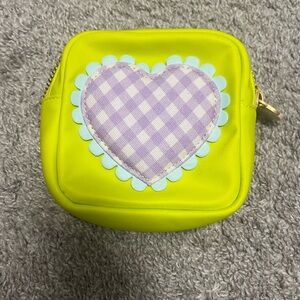 Stoney Clover lime mini with lavender gingham patch